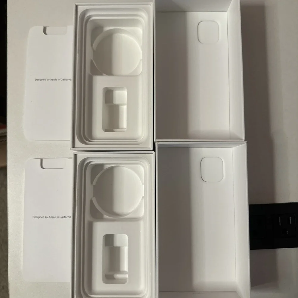 iPhone 11 Black (2) BOXES ONLY Empty, One is 64‎ GB and 128 GB boxes only